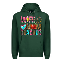 Sports Green wife mom teacher Premium Hoodie - Zillion Design Studio