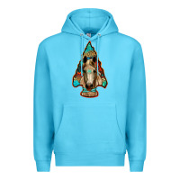 Ocean Blue arrowhead horse Premium Hoodie - RanaPortraitStore