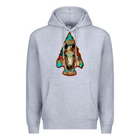 Heather Grey arrowhead horse Premium Hoodie - RanaPortraitStore