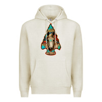 Oatmeal Heather arrowhead horse Premium Hoodie - RanaPortraitStore