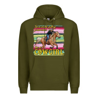 Army Green in a world full of princesses be a cowgirl Premium Hoodie - RanaPortraitStore