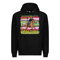 Black in a world full of princesses be a cowgirl Premium Hoodie - RanaPortraitStore