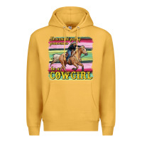 Mustard in a world full of princesses be a cowgirl Premium Hoodie - RanaPortraitStore