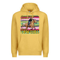 Antique Gold in a world full of princesses be a cowgirl Premium Hoodie - RanaPortraitStore
