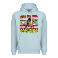 Blue Mist in a world full of princesses be a cowgirl Premium Hoodie - RanaPortraitStore
