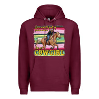 Burgundy in a world full of princesses be a cowgirl Premium Hoodie - RanaPortraitStore