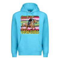 Ocean Blue in a world full of princesses be a cowgirl Premium Hoodie - RanaPortraitStore
