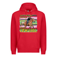 Red in a world full of princesses be a cowgirl Premium Hoodie - RanaPortraitStore