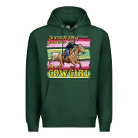 Sports Green in a world full of princesses be a cowgirl Premium Hoodie - RanaPortraitStore