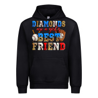 Diamonds Are A Girl's Best Friend Baseball Urban Hoodie | Teevron