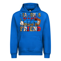 Cobalt diamonds are a girl's best friend baseball Urban Hoodie - Zillion Design Studio