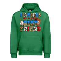 Emerald diamonds are a girl's best friend baseball Urban Hoodie - Zillion Design Studio