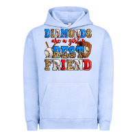 Pigment Grape Ice diamonds are a girl's best friend baseball Urban Hoodie - Zillion Design Studio