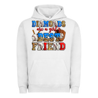 Pigment Lunar Rock diamonds are a girl's best friend baseball Urban Hoodie - Zillion Design Studio