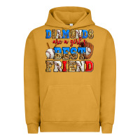 Pigment Peanut Butter diamonds are a girl's best friend baseball Urban Hoodie - Zillion Design Studio
