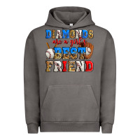 Pigment Tornado diamonds are a girl's best friend baseball Urban Hoodie - Zillion Design Studio