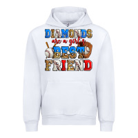 White diamonds are a girl's best friend baseball Urban Hoodie - Zillion Design Studio
