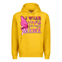 Lemon I Wear Pink For My Mama with Butterfly Premium Hoodie - texasbilliewilder