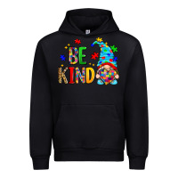 Black be kind autism gnome Urban Hoodie - Zillion Design Studio