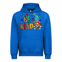 Cobalt be kind autism gnome Urban Hoodie - Zillion Design Studio