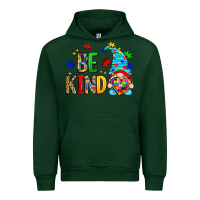 Forest Green be kind autism gnome Urban Hoodie - Zillion Design Studio