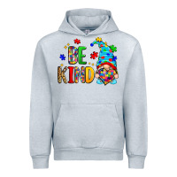 Heather Grey be kind autism gnome Urban Hoodie - Zillion Design Studio