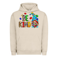 Pigment French Oak be kind autism gnome Urban Hoodie - Zillion Design Studio
