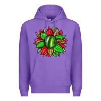Purple watermelon sunflower Premium Hoodie - Zillion Design Studio