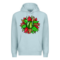 Blue Mist watermelon sunflower Premium Hoodie - Zillion Design Studio