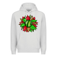 Dove Grey watermelon sunflower Premium Hoodie - Zillion Design Studio