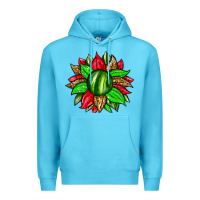 Ocean Blue watermelon sunflower Premium Hoodie - Zillion Design Studio