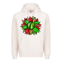Pale Pink watermelon sunflower Premium Hoodie - Zillion Design Studio