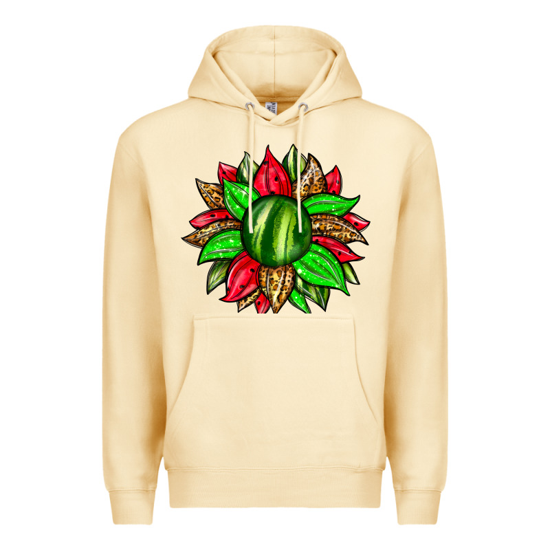 Watermelon Sunflower Premium Hoodie by Zillion Design Studio | Teevron
