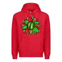 Red watermelon sunflower Premium Hoodie - Zillion Design Studio