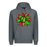 Rock watermelon sunflower Premium Hoodie - Zillion Design Studio