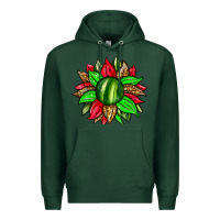Sports Green watermelon sunflower Premium Hoodie - Zillion Design Studio