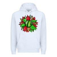 White watermelon sunflower Premium Hoodie - Zillion Design Studio