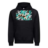 Black Cowhide Background Western Urban Hoodie - texasbilliewilder