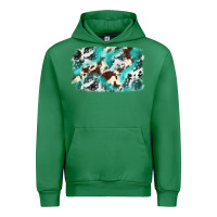 Emerald Cowhide Background Western Urban Hoodie - texasbilliewilder
