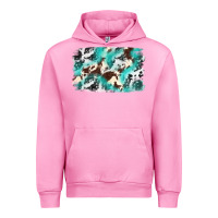 Fuchsia Pink Cowhide Background Western Urban Hoodie - texasbilliewilder