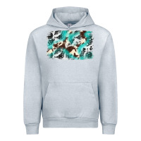 Heather Grey Cowhide Background Western Urban Hoodie - texasbilliewilder