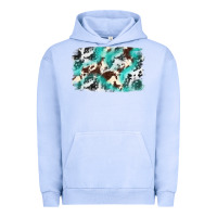 Pigment Grape Ice Cowhide Background Western Urban Hoodie - texasbilliewilder