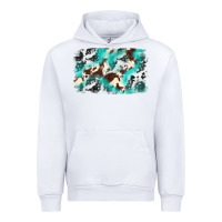 White Cowhide Background Western Urban Hoodie - texasbilliewilder