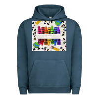 Pigment Midnight Navy Personalized Crayons Urban Hoodie - texasbilliewilder