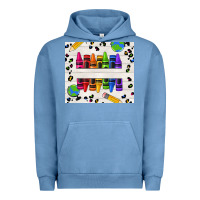 Pigment Pebble Blue Personalized Crayons Urban Hoodie - texasbilliewilder