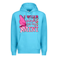 I Wear Pink For My Mini With Butterfly Premium Hoodie | Teevron