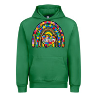 Emerald autism rainbow Urban Hoodie - Zillion Design Studio