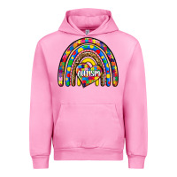 Fuchsia Pink autism rainbow Urban Hoodie - Zillion Design Studio