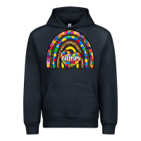 Navy autism rainbow Urban Hoodie - Zillion Design Studio