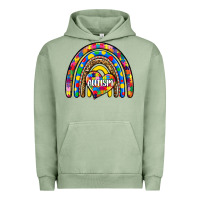 Pigment Oil Green autism rainbow Urban Hoodie - Zillion Design Studio